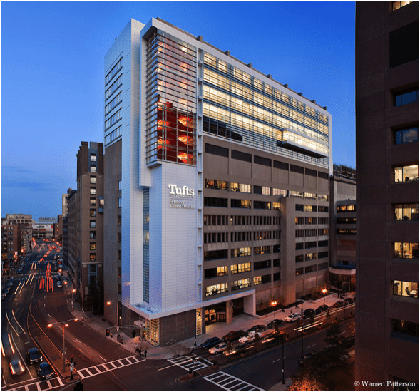 Tufts University School Of Dental Medicine - Tufts University School of Dental Medicine - Office of Sustainability - In April 2008, Tufts University School of Dental Medicine embarked on a major   vertical expansion project to add five floors and 95,000 square feet to the existing  Â ...