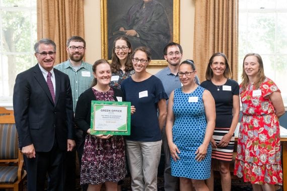 07/12/2018 - Medford/Somerville, Mass. - A scene from the Green Offices Appreciation Luncheon in the Coolidge Room in Ballou Hall on Thursday, July 11, 2018. (Nicholas Pfosi for Tufts University)