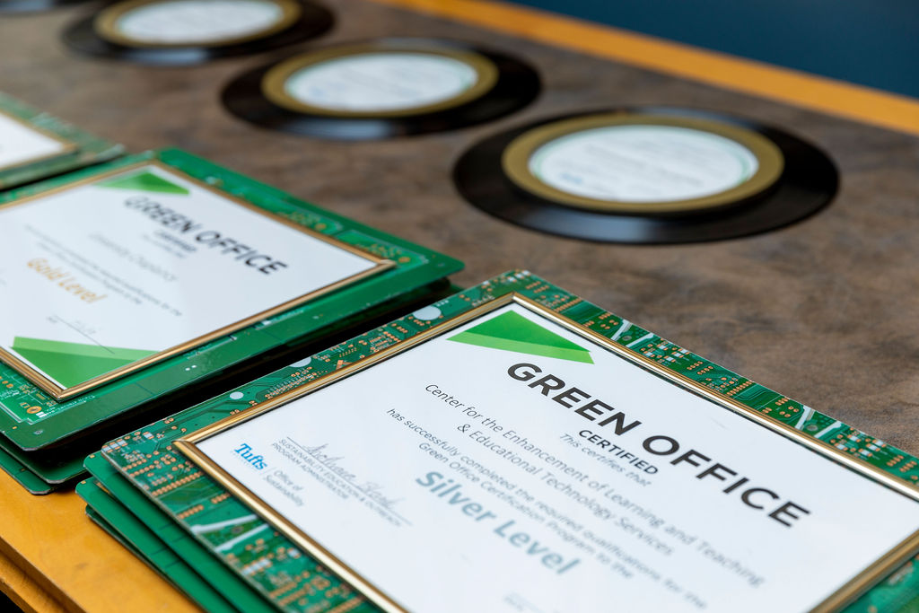 Green office plaques