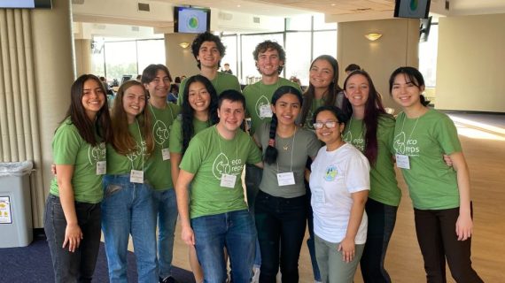 Group of student pose for a picture at the Sustainability Student Leaders Symposium
