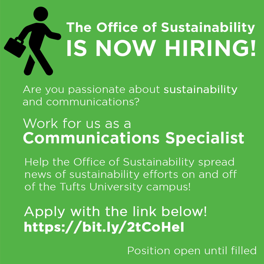 description for communications specialist job for the office of sustainability