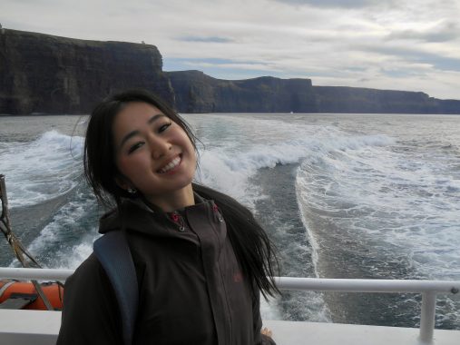 Photo of Esther on a boat