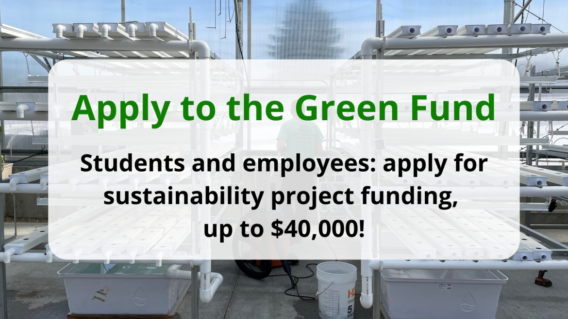 Green Fund Applications are Open!