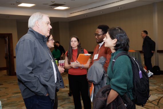 Tufts students network with energy professionals during the 2025 Campus Energy Conference.