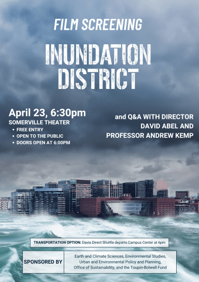 A poster for the film "Inundation District."