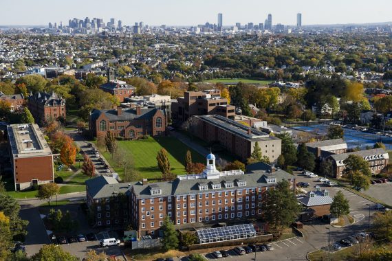 aerial image of Medford campus