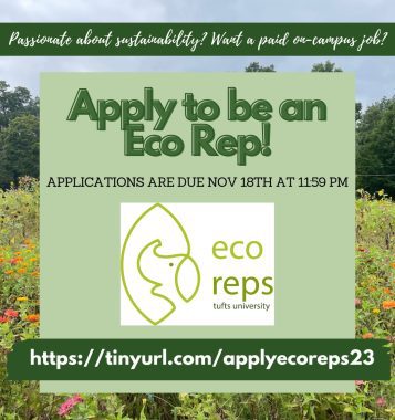 Apply to be an Eco Rep green graphic