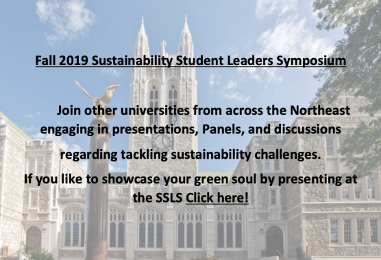 Sustainability Student Leadership Symposium 2019 Poster 1