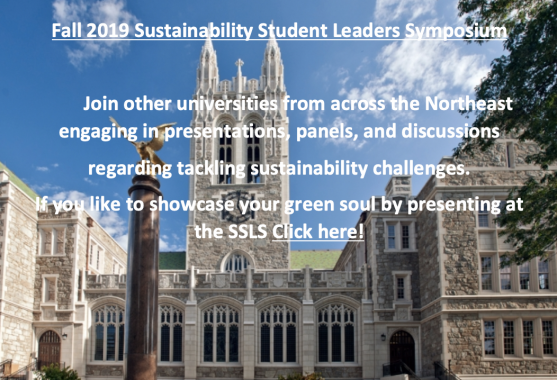 Sustainability Student Leaders Symposium Poster