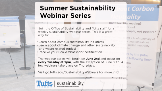 Summer Sustainability Webinar Series Graphic