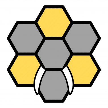 Tessellating hexagons that resemble a honeycomb