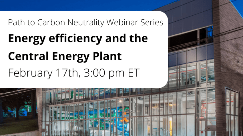 Energy Efficiency and the Central Energy Plant Webinar - Office of ...