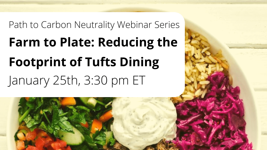 Webinar: Reducing the Footprint of Tufts Dining